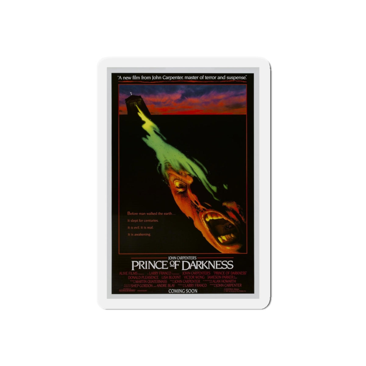 PRINCE OF DARKNESS 1987 Movie Poster - Refrigerator Magnet-4" x 4"-The Sticker Space