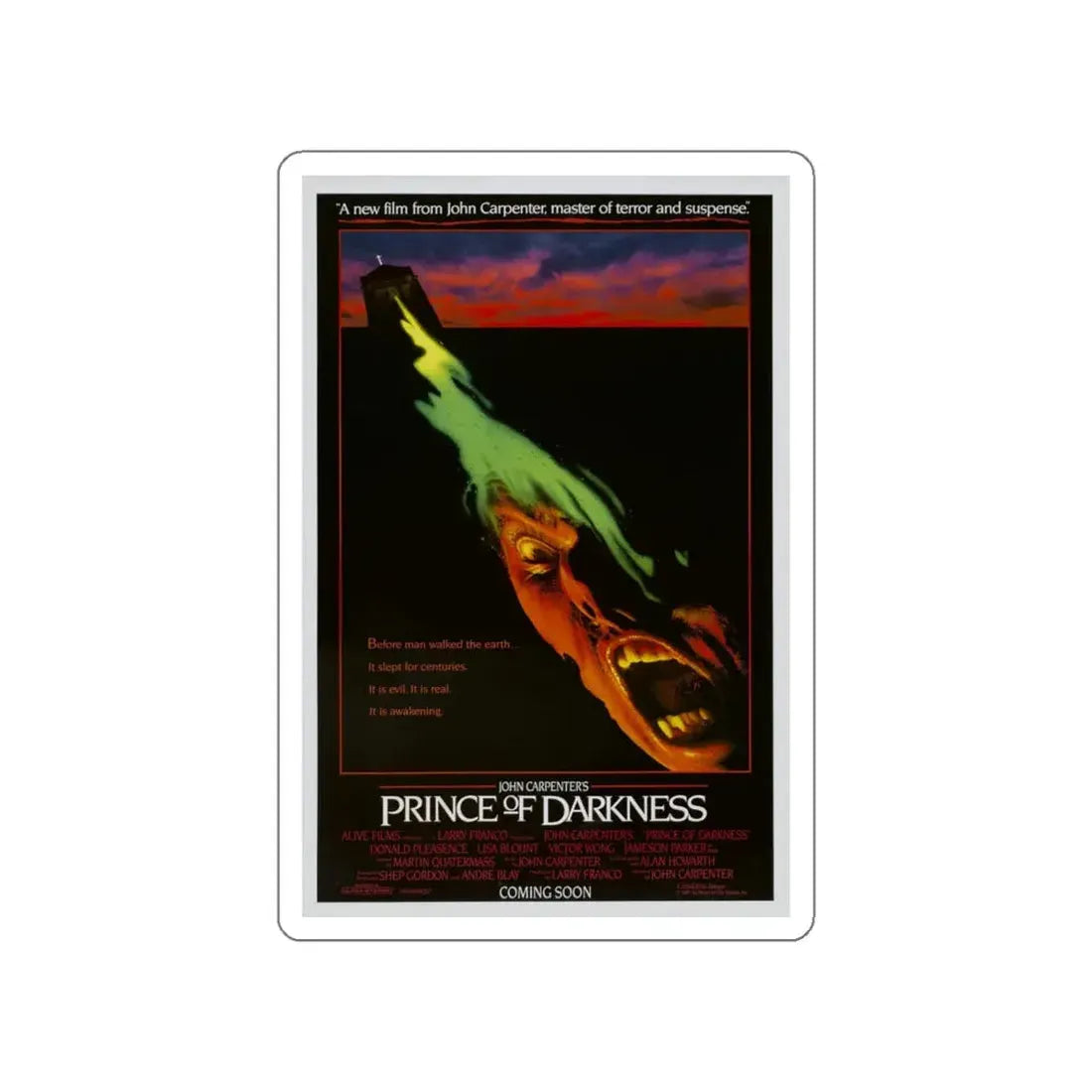 PRINCE OF DARKNESS 1987 Movie Poster STICKER Vinyl Die-Cut Decal - The Sticker Space