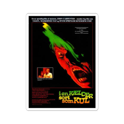 PRINCE OF DARKNESS (DANISH) 1987 Movie Poster - STICKER Vinyl Kiss-Cut Decal 2 Inch White - The Sticker Space