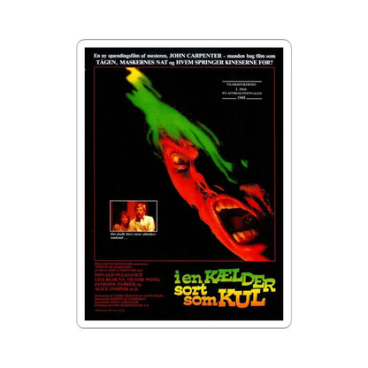 PRINCE OF DARKNESS (DANISH) 1987 Movie Poster - STICKER Vinyl Kiss-Cut Decal 4 Inch White - The Sticker Space