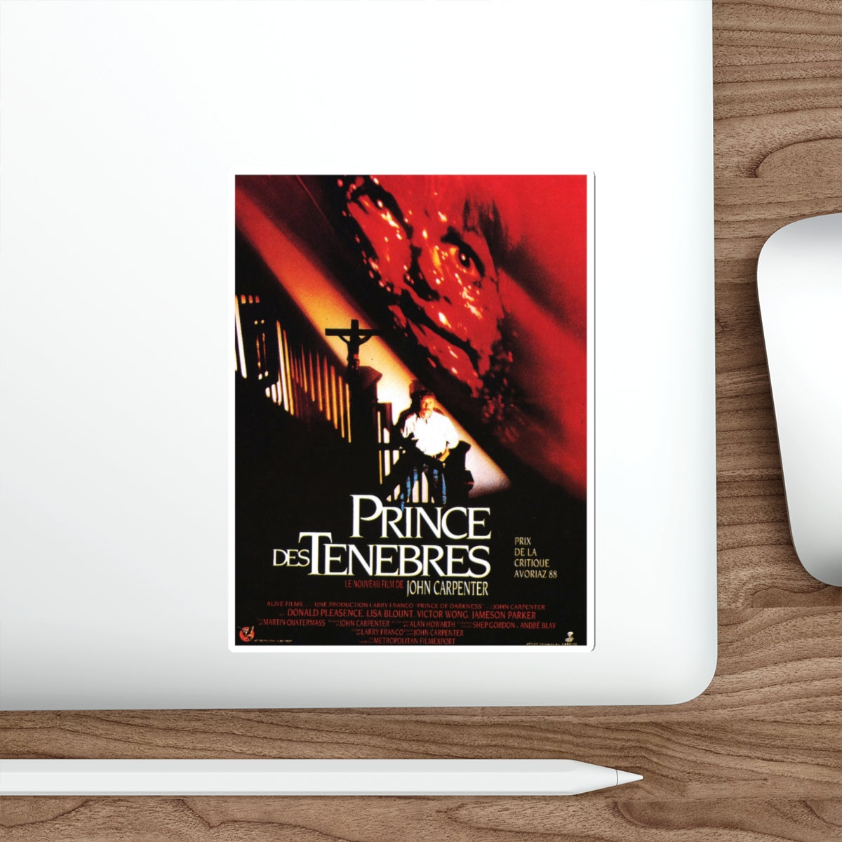 PRINCE OF DARKNESS (FRENCH) 1987 Movie Poster STICKER Vinyl Die-Cut Decal-The Sticker Space