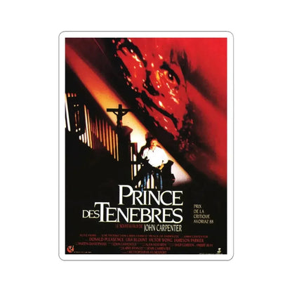 PRINCE OF DARKNESS (FRENCH) 1987 Movie Poster - STICKER Vinyl Kiss-Cut Decal 4 Inch White - The Sticker Space