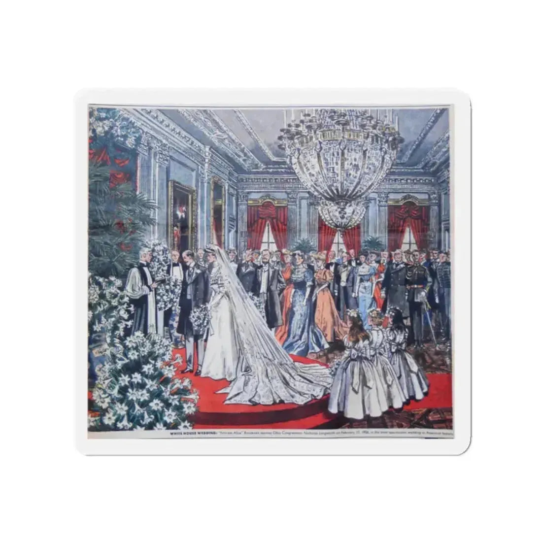 Princess Alice, This Week Magazine, January 18, 1964 (Magazine Illustration) Refrigerator Magnet 2 Inch Die-Cut - The Sticker Space