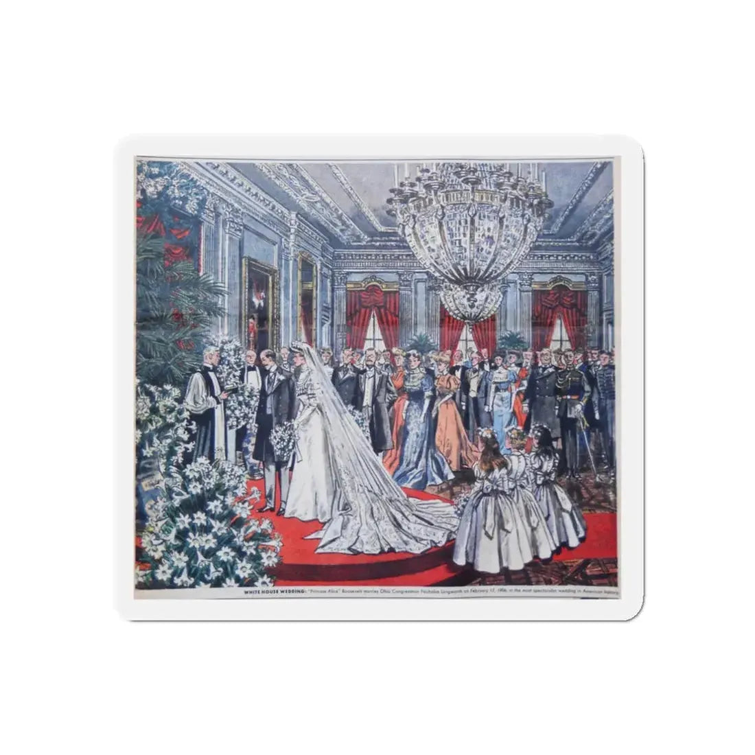 Princess Alice, This Week Magazine, January 18, 1964 (Magazine Illustration) Refrigerator Magnet - The Sticker Space