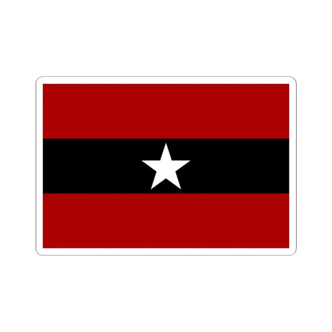 Principality of Albania - Civil ensign 1914-1925 (Albania) STICKER Vinyl Kiss-Cut Decal 2 Inch White - The Sticker Space