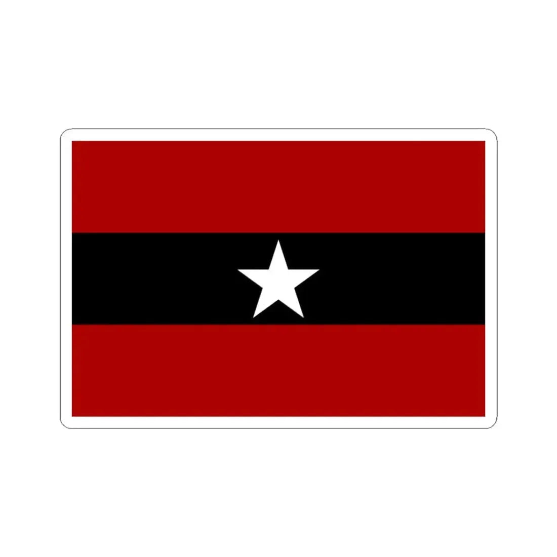 Principality of Albania - Civil ensign 1914-1925 (Albania) STICKER Vinyl Kiss-Cut Decal 3 Inch White - The Sticker Space