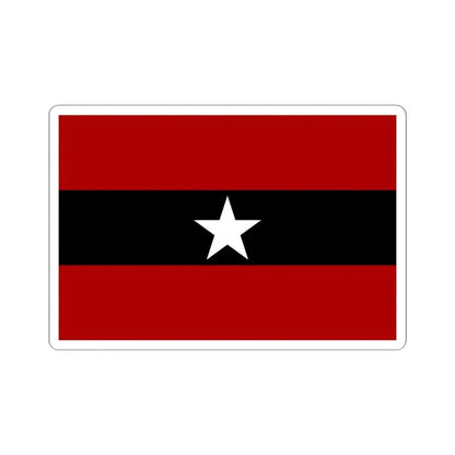 Principality of Albania - Civil ensign 1914-1925 (Albania) STICKER Vinyl Kiss-Cut Decal 4 Inch White - The Sticker Space