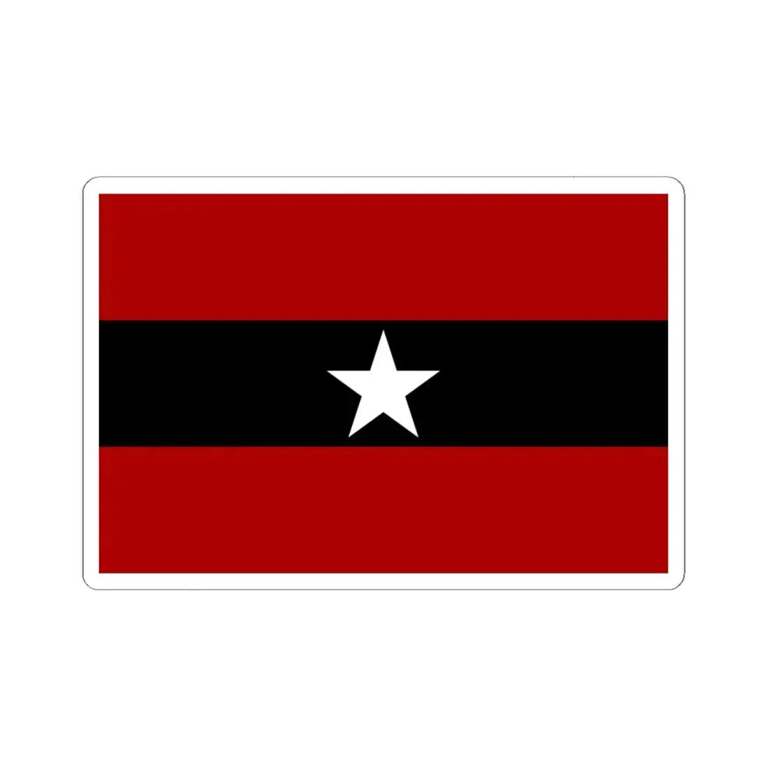 Principality of Albania - Civil ensign 1914-1925 (Albania) STICKER Vinyl Kiss-Cut Decal 6 Inch White - The Sticker Space