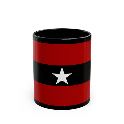 Principality of Albania Civil ensign 1914 to 1925 - Black Coffee Mug-11oz-The Sticker Space