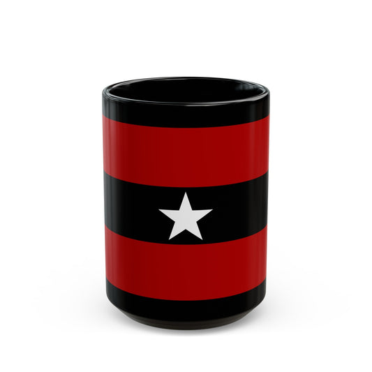 Principality of Albania Civil ensign 1914 to 1925 - Black Coffee Mug-15oz-The Sticker Space