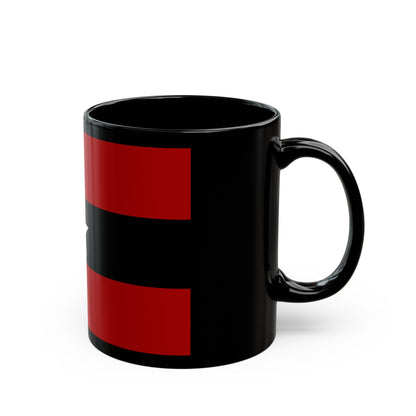 Principality of Albania Civil ensign 1914 to 1925 - Black Coffee Mug-The Sticker Space