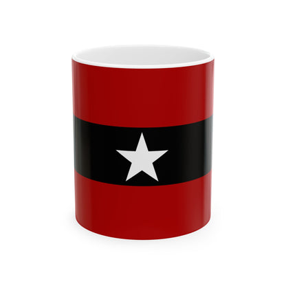 Principality of Albania Civil ensign 1914 to 1925 - White Coffee Mug-11oz-The Sticker Space