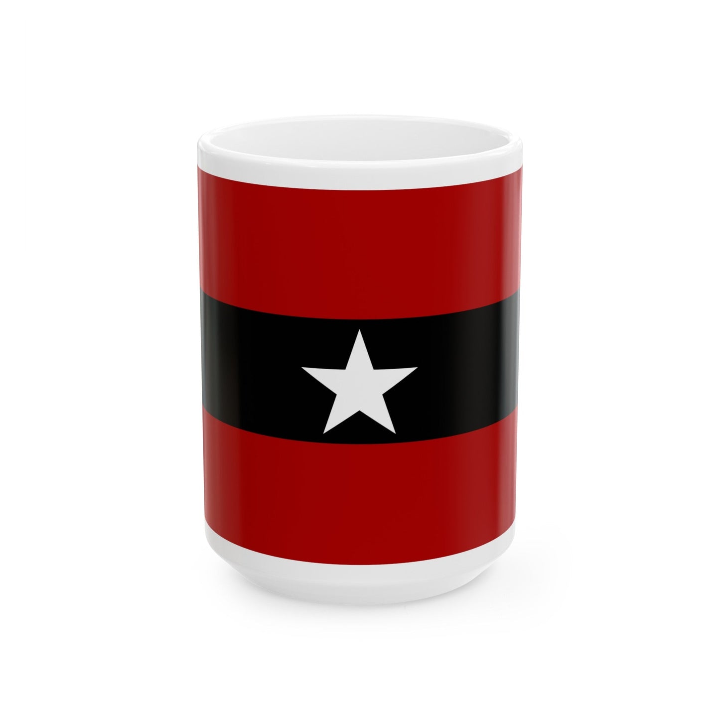 Principality of Albania Civil ensign 1914 to 1925 - White Coffee Mug-15oz-The Sticker Space