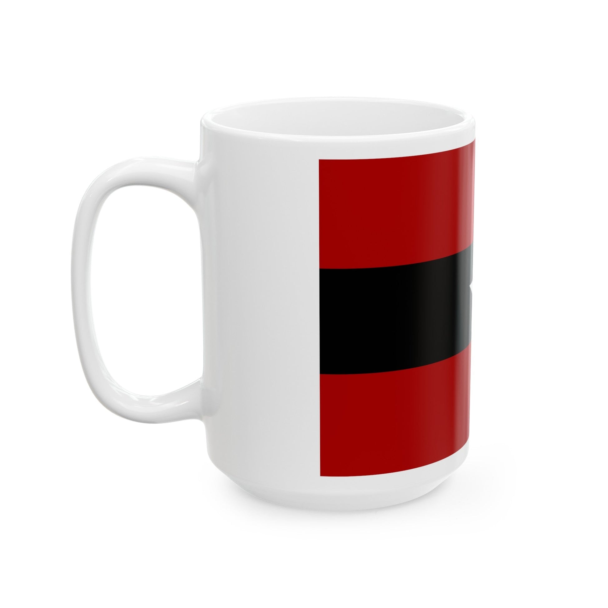 Principality of Albania Civil ensign 1914 to 1925 - White Coffee Mug-The Sticker Space