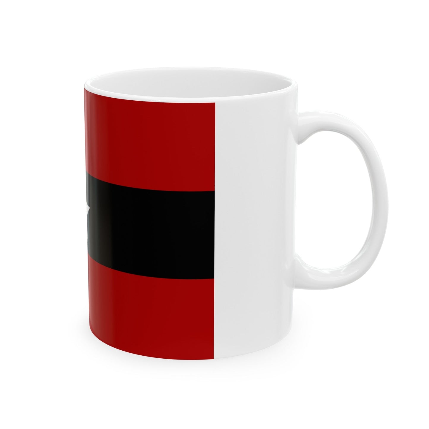 Principality of Albania Civil ensign 1914 to 1925 - White Coffee Mug-The Sticker Space