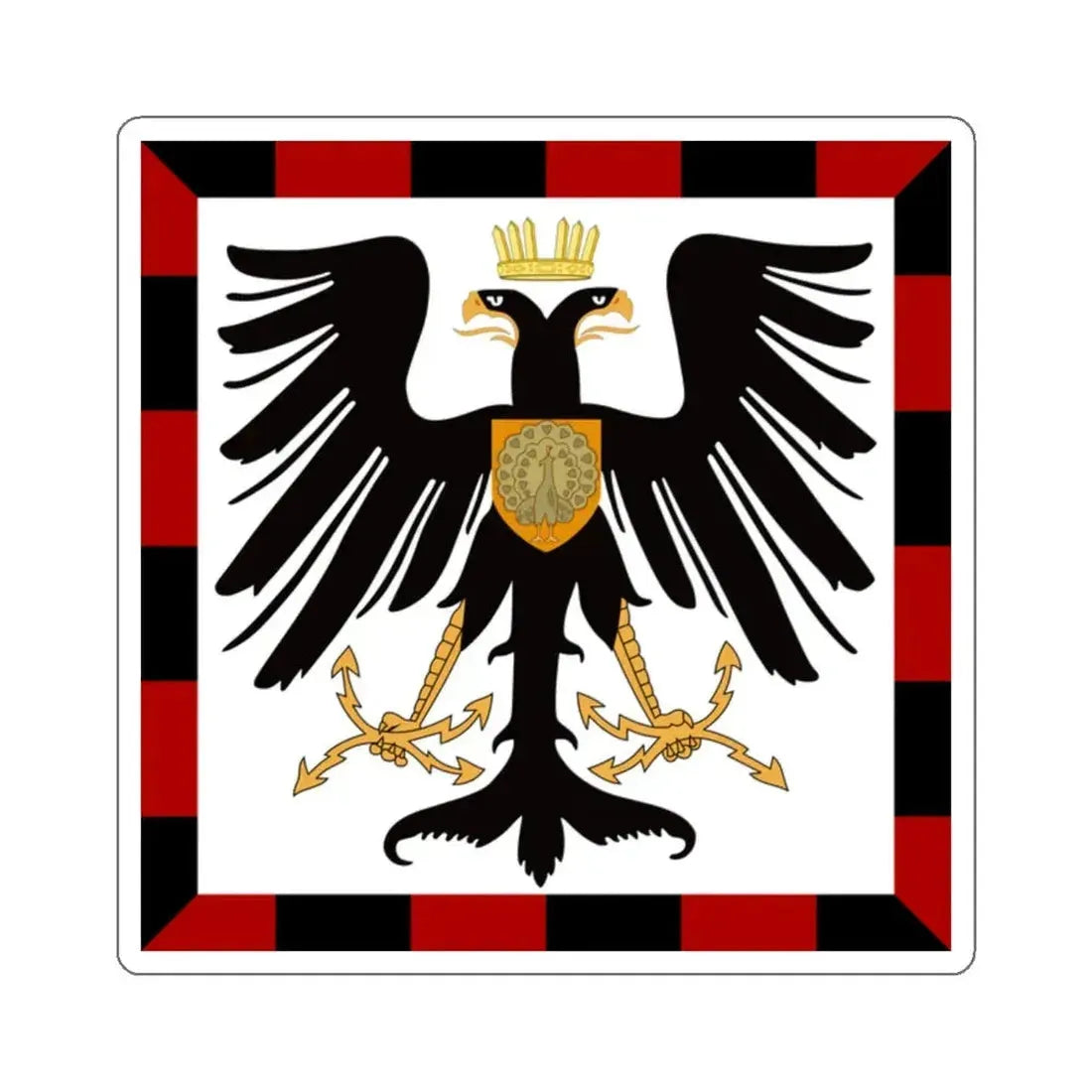 Principality of Albania Crown Prince's standard House of Wied STICKER Vinyl Die-Cut Decal 2 Inch - The Sticker Space