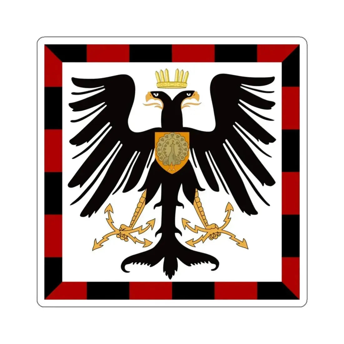 Principality of Albania Crown Prince's standard House of Wied STICKER Vinyl Die-Cut Decal 3 Inch - The Sticker Space