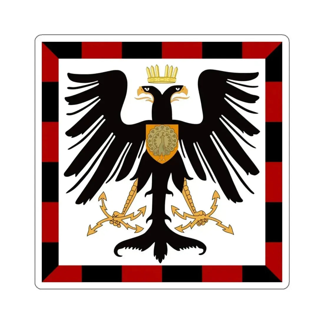 Principality of Albania Crown Prince's standard House of Wied STICKER Vinyl Die-Cut Decal 6 Inch - The Sticker Space