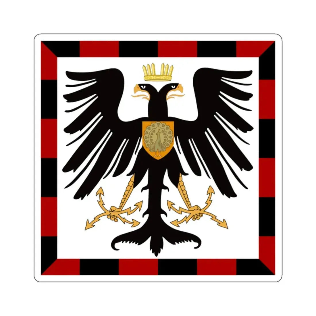 Principality of Albania Crown Prince's standard House of Wied STICKER Vinyl Die-Cut Decal - The Sticker Space