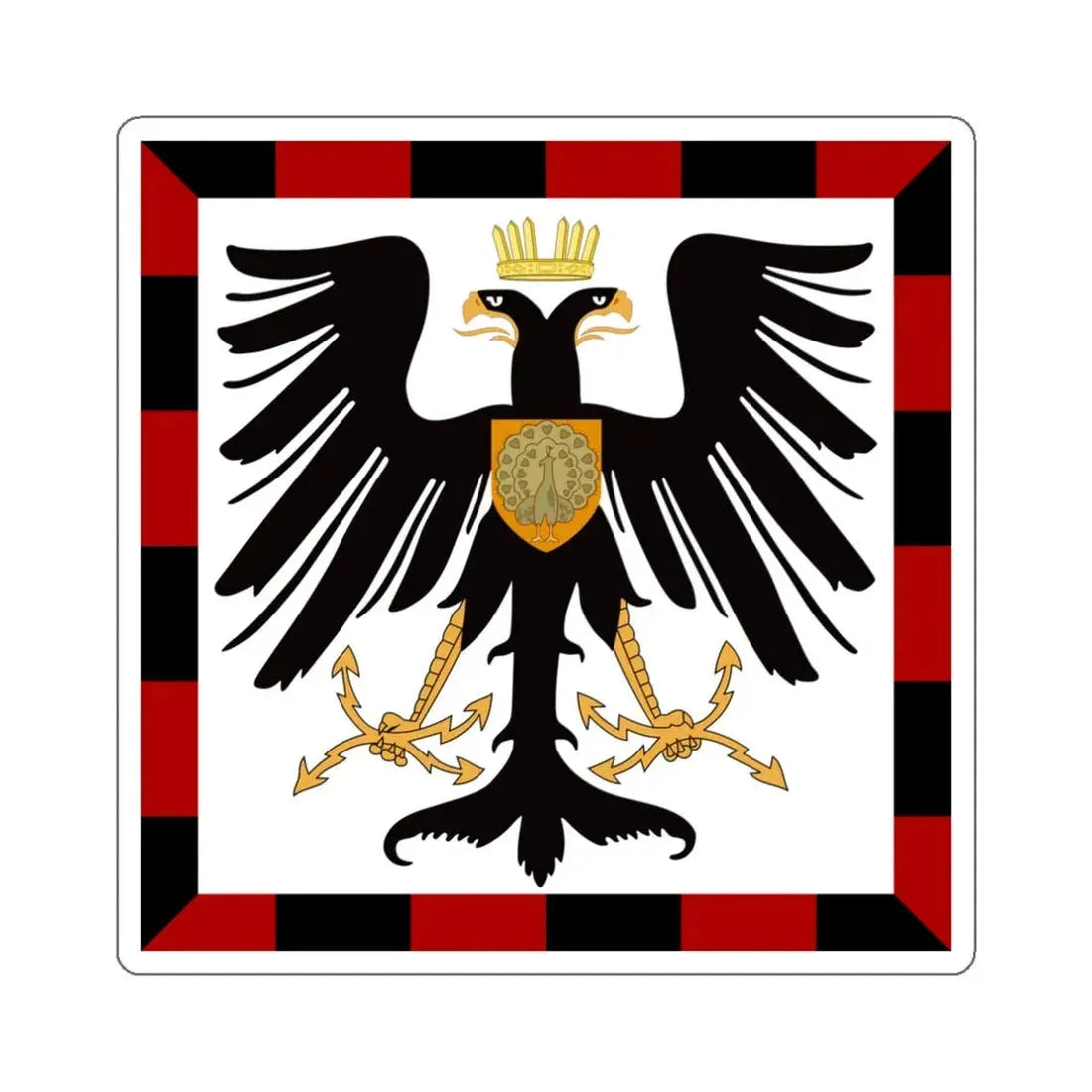 Principality of Albania Crown Prince's standard House of Wied STICKER Vinyl Die-Cut Decal - The Sticker Space
