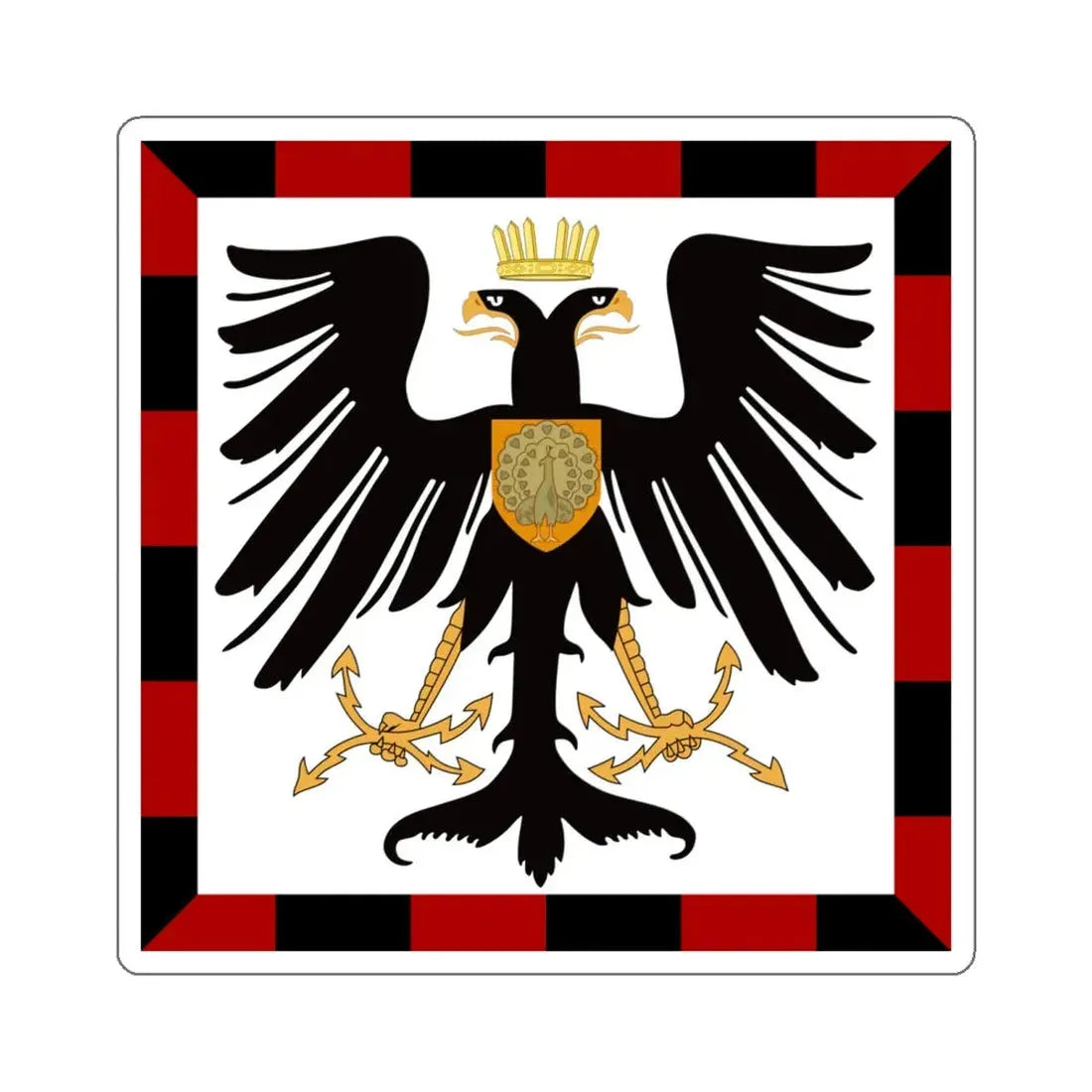 Principality of Albania Crown Prince's standard House of Wied STICKER Vinyl Die-Cut Decal - The Sticker Space