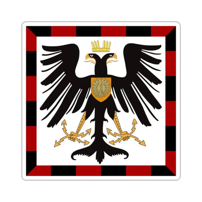 Principality of Albania - Crown Princes standard House of Wied (Albania) STICKER Vinyl Kiss-Cut Decal 2 Inch White - The Sticker Space