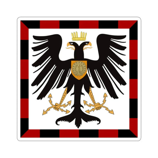 Principality of Albania - Crown Princes standard House of Wied (Albania) STICKER Vinyl Kiss-Cut Decal 2 Inch White - The Sticker Space