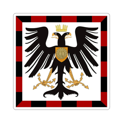 Principality of Albania - Crown Princes standard House of Wied (Albania) STICKER Vinyl Kiss-Cut Decal 3 Inch White - The Sticker Space