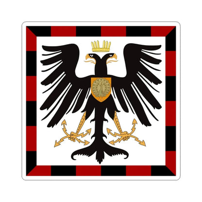 Principality of Albania - Crown Princes standard House of Wied (Albania) STICKER Vinyl Kiss-Cut Decal 4 Inch White - The Sticker Space