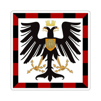 Principality of Albania - Crown Princes standard House of Wied (Albania) STICKER Vinyl Kiss-Cut Decal 6 Inch White - The Sticker Space