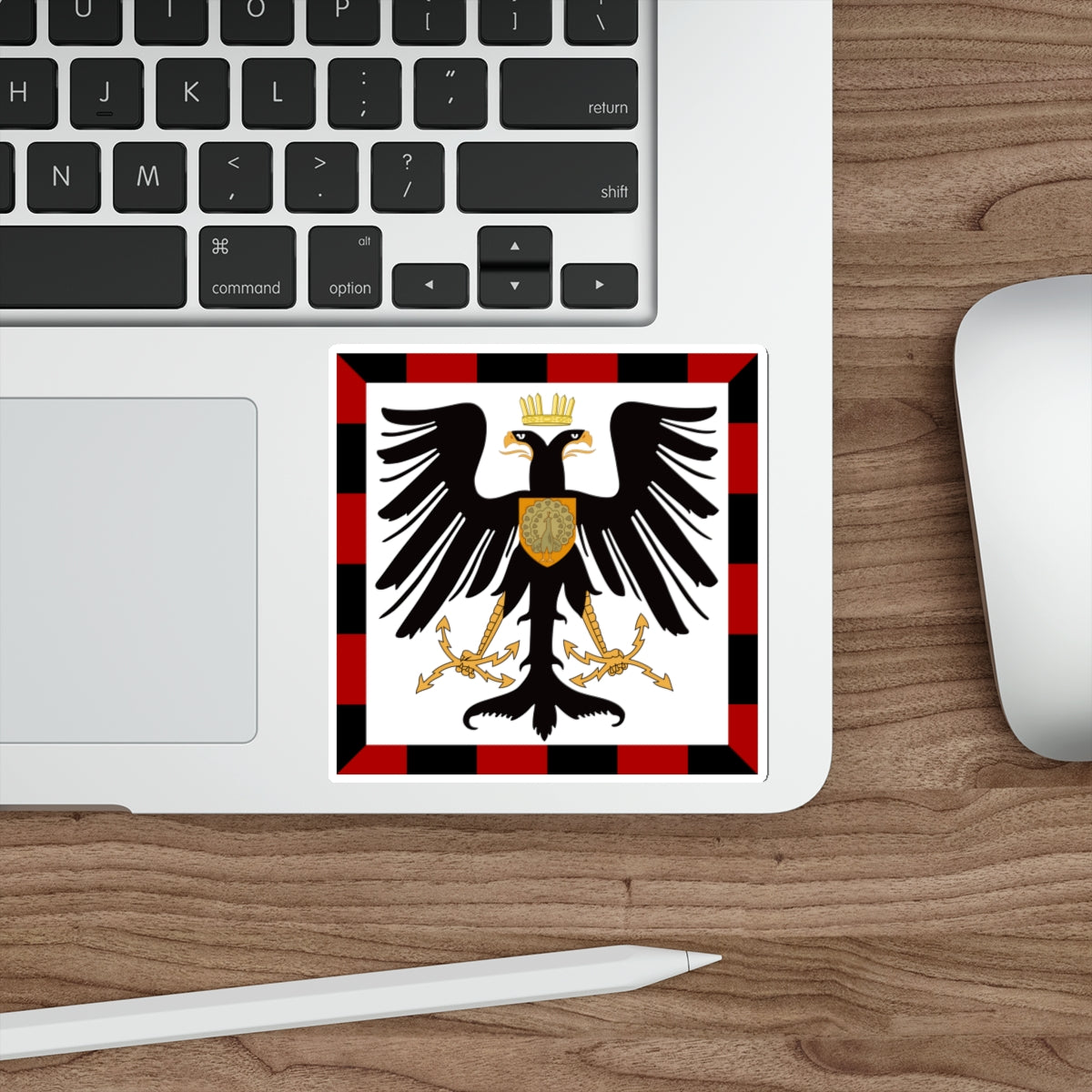 Principality of Albania Crown Prince's standard House of Wied STICKER Vinyl Die-Cut Decal-The Sticker Space