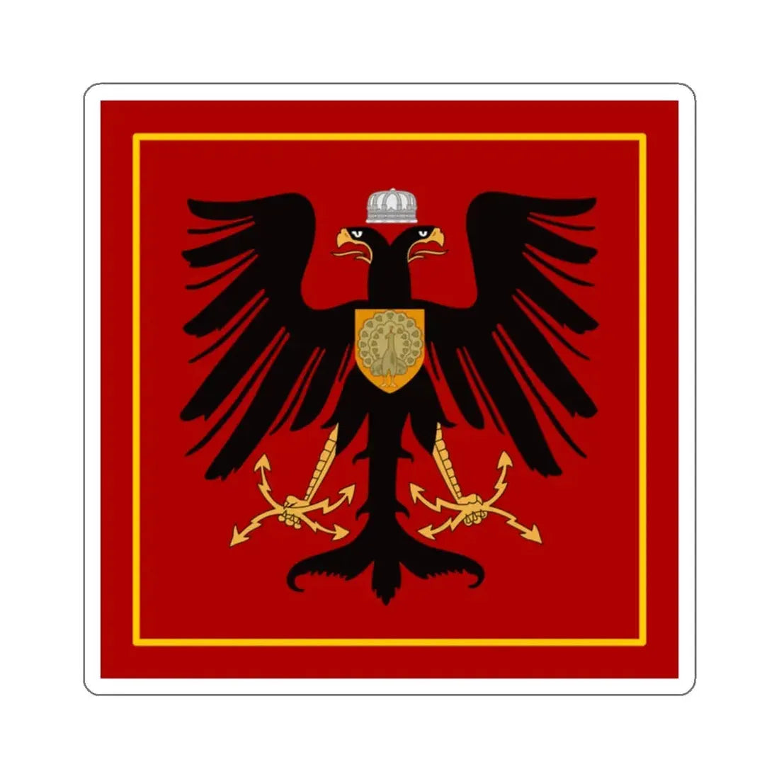 Principality of Albania Princess standard House of Wied STICKER Vinyl Die-Cut Decal 2 Inch - The Sticker Space