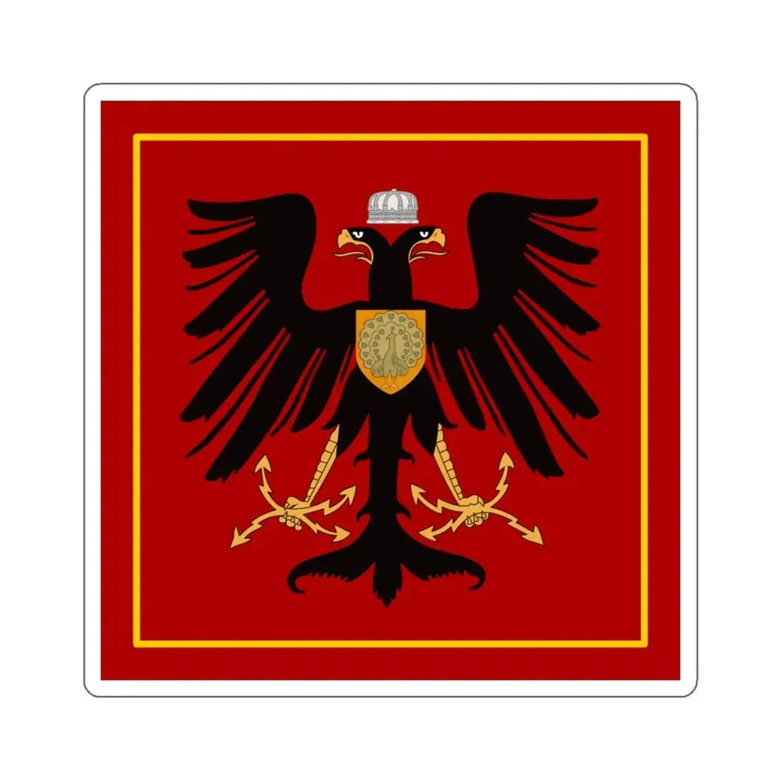 Principality of Albania Princess standard House of Wied STICKER Vinyl Die-Cut Decal 5 Inch - The Sticker Space