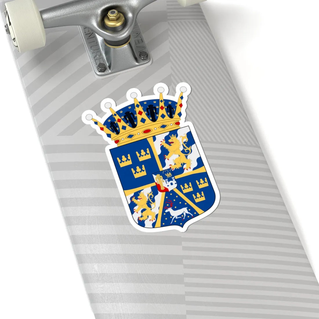Prins Gustaf Adolf Edmund vapen (Sweden) (Coat of Arms) STICKER Vinyl Kiss-Cut Decal - The Sticker Space