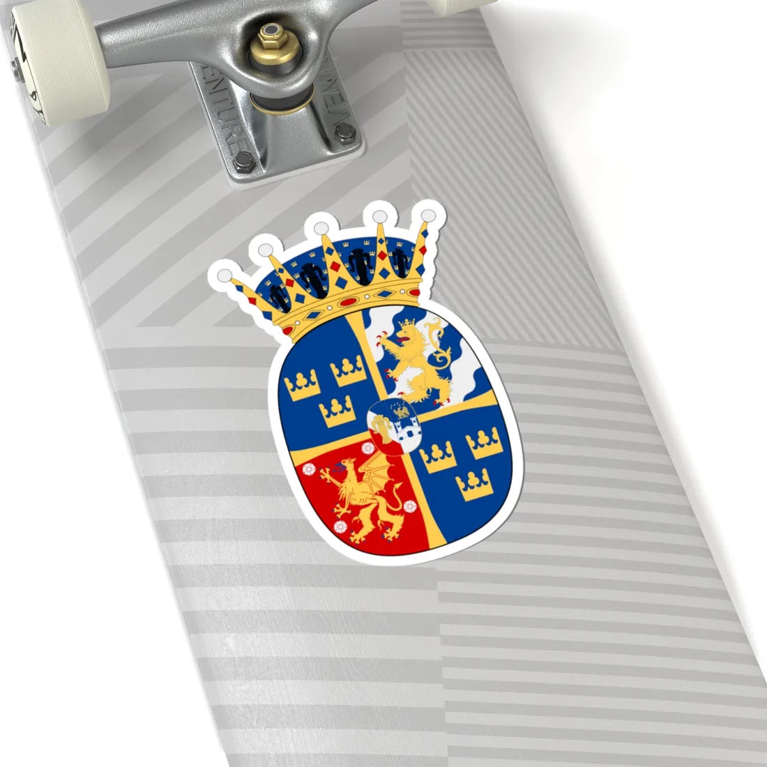 Prinsessan Estelle vapen (Sweden) (Coat of Arms) STICKER Vinyl Kiss-Cut Decal - The Sticker Space
