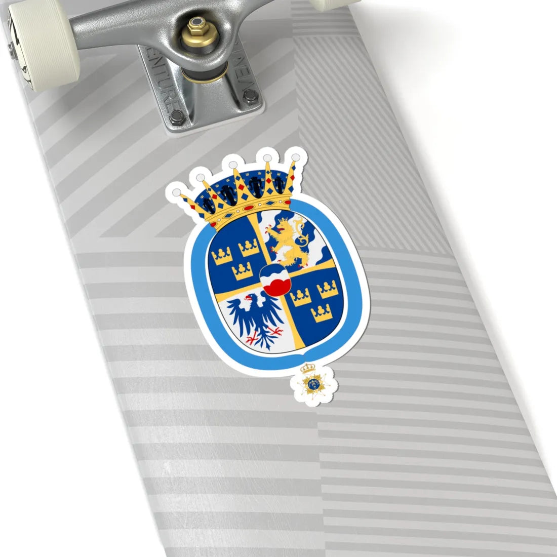Prinsessan Sofia vapen med Serafimerkors (Sweden) (Coat of Arms) STICKER Vinyl Kiss-Cut Decal - The Sticker Space