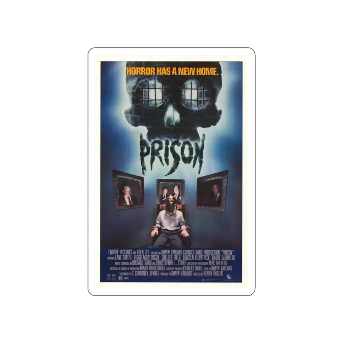 PRISON 1987 Movie Poster STICKER Vinyl Die-Cut Decal 3 Inch - The Sticker Space