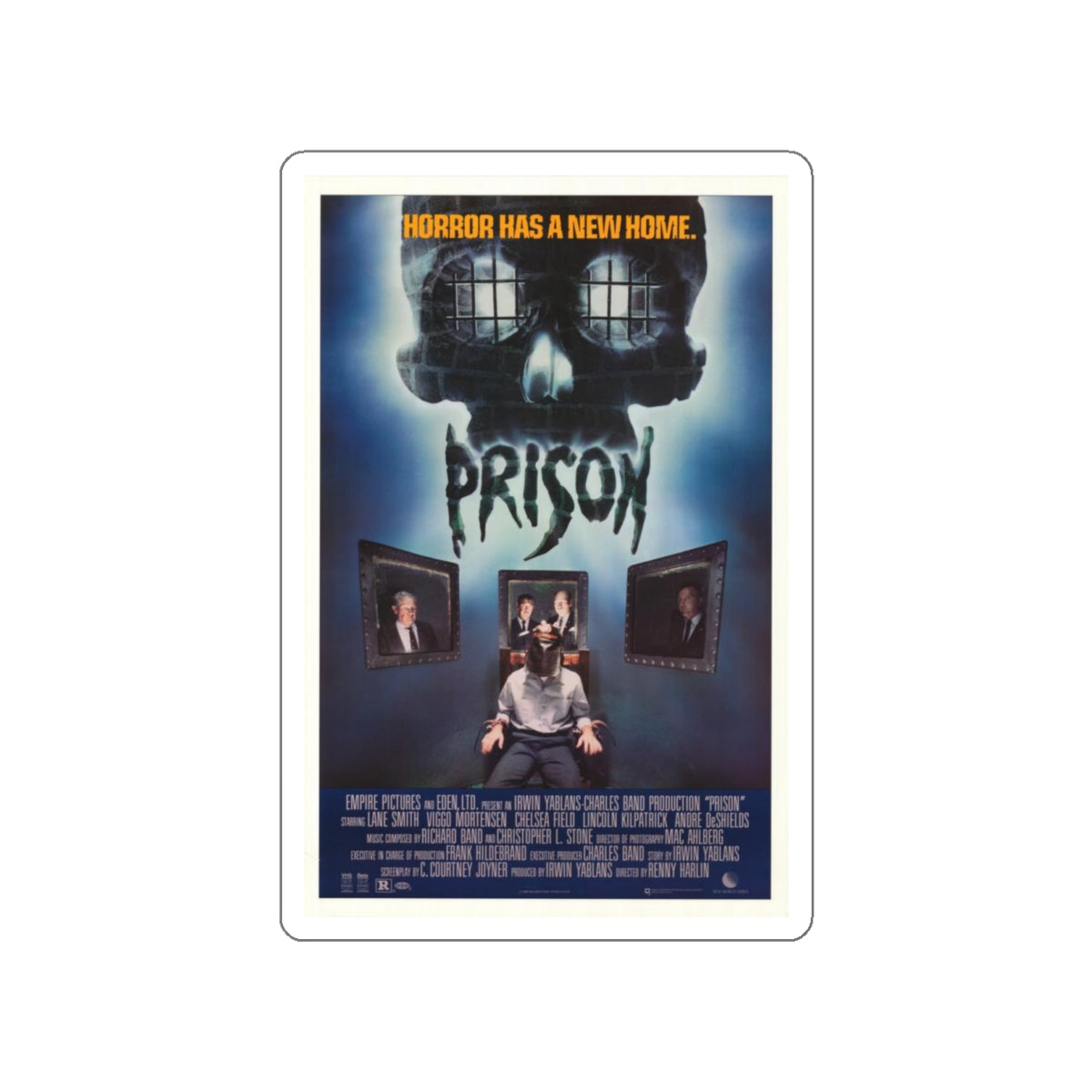 PRISON 1987 Movie Poster STICKER Vinyl Die-Cut Decal-White-The Sticker Space