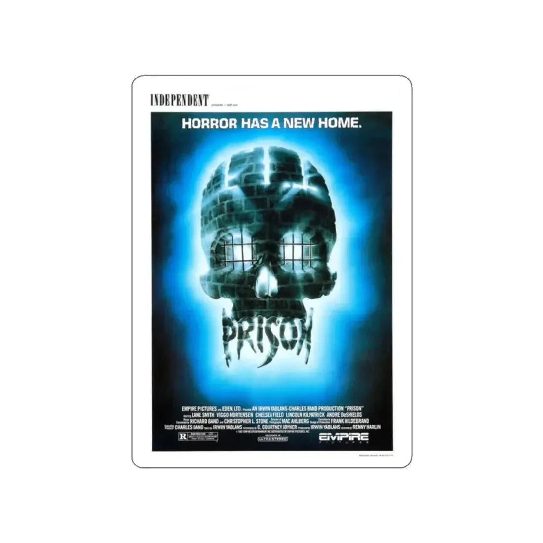PRISON (2) 1987 Movie Poster STICKER Vinyl Die-Cut Decal 2 Inch - The Sticker Space