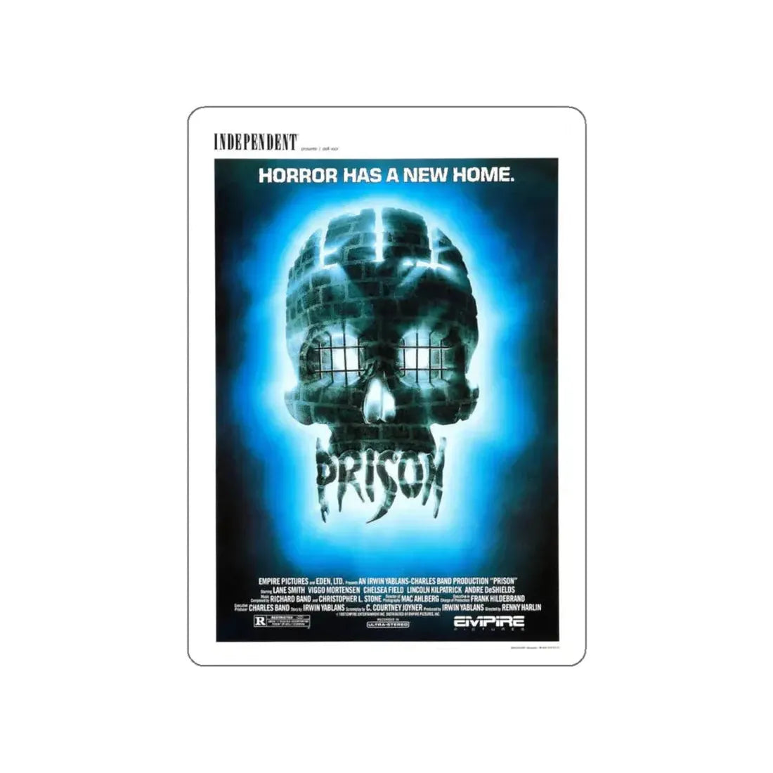 PRISON (2) 1987 Movie Poster STICKER Vinyl Die-Cut Decal 4 Inch - The Sticker Space
