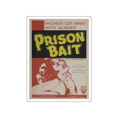 PRISON BAIT 1939 Movie Poster STICKER Vinyl Die-Cut Decal 2 Inch - The Sticker Space