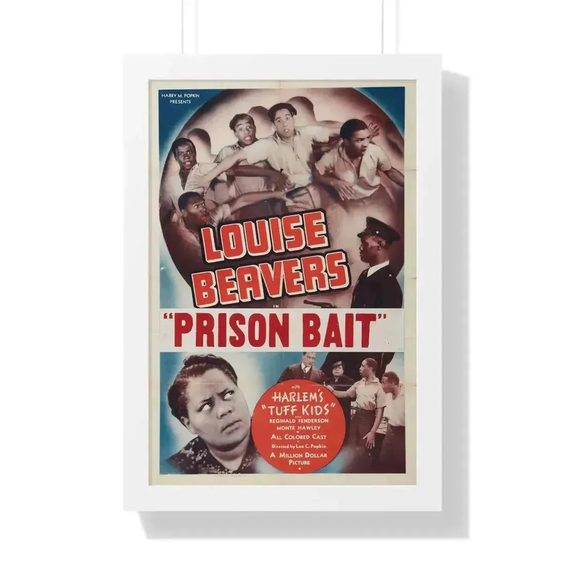 PRISON BAIT (REFORM SCHOOL) 1939 - Framed Movie Poster 16″ x 24″ White - The Sticker Space