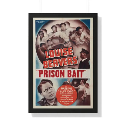 PRISON BAIT (REFORM SCHOOL) 1939 - Framed Movie Poster 20" x 30" Black - The Sticker Space