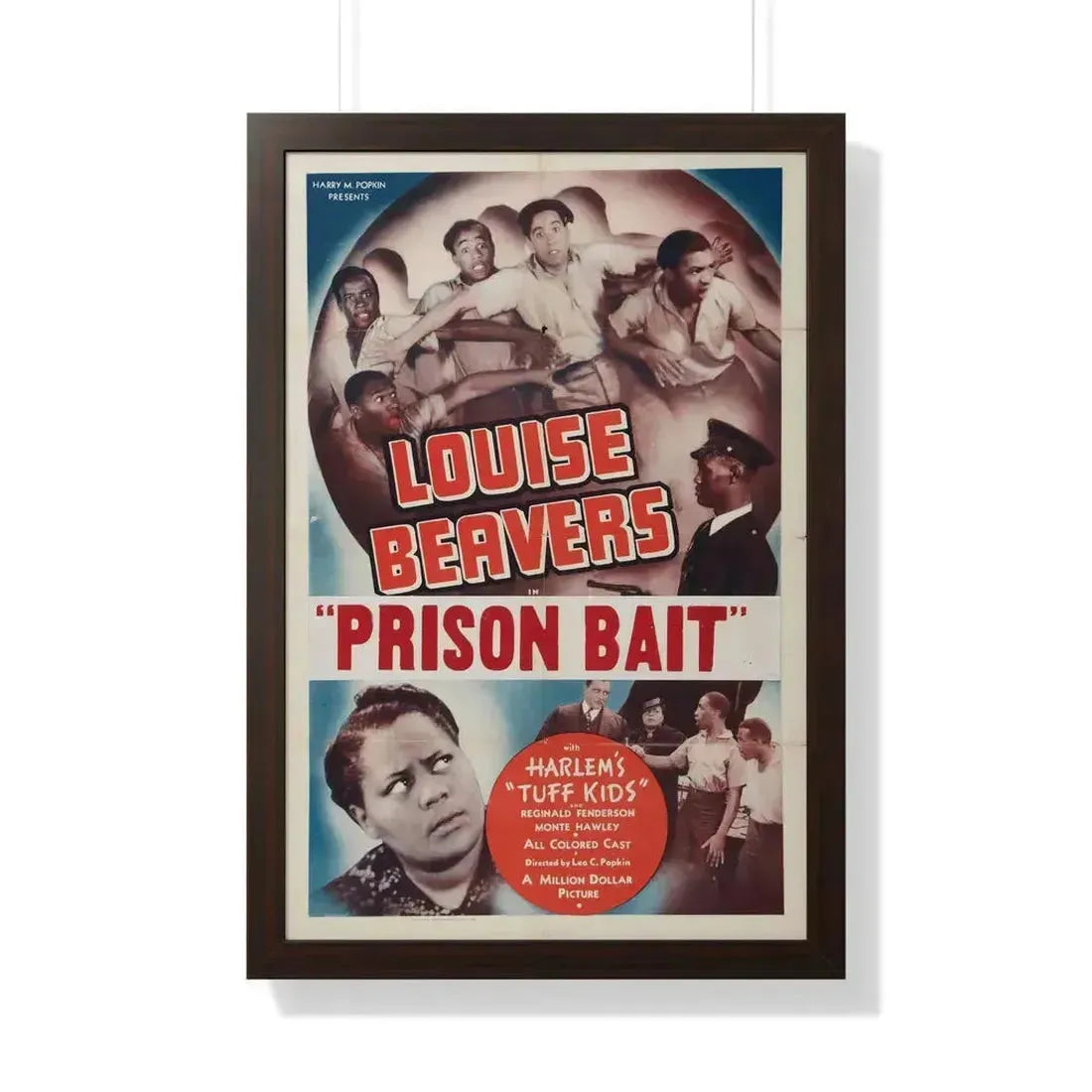 PRISON BAIT (REFORM SCHOOL) 1939 - Framed Movie Poster 20" x 30" Walnut - The Sticker Space