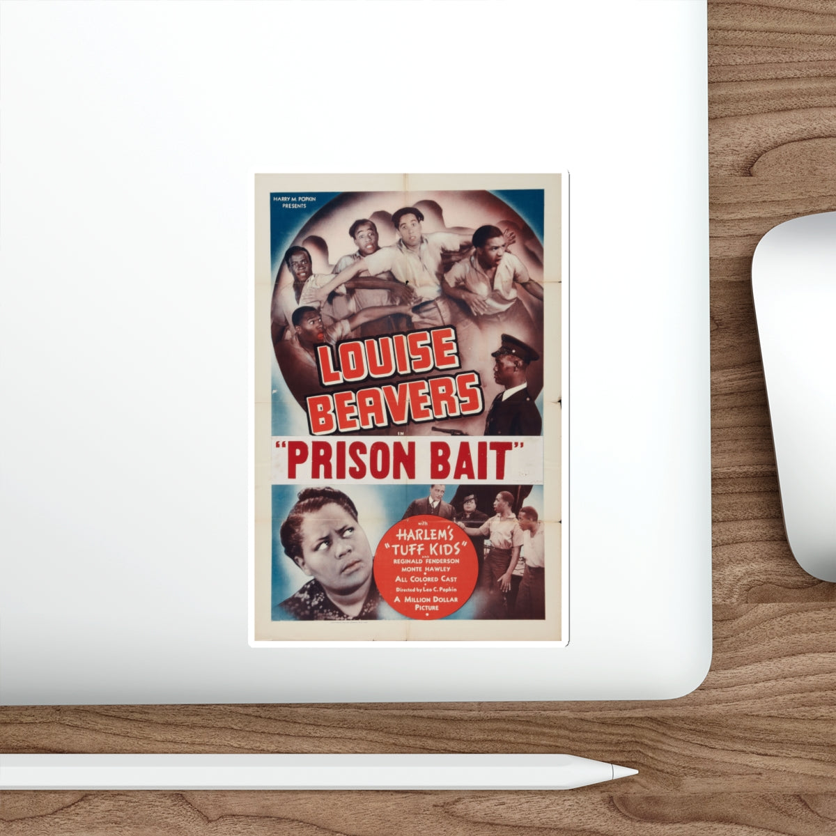 PRISON BAIT (REFORM SCHOOL) 1939 Movie Poster STICKER Vinyl Die-Cut Decal-The Sticker Space