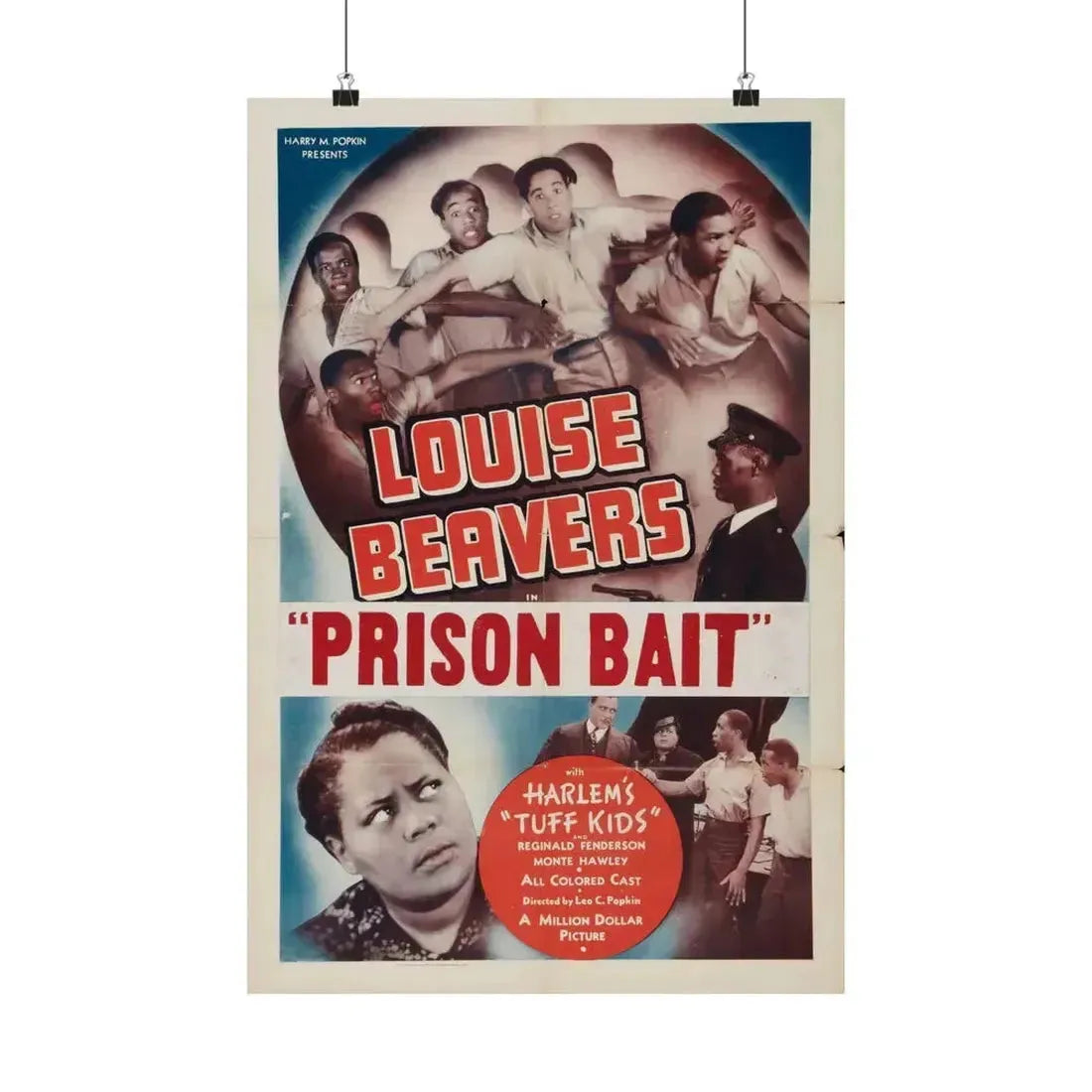 PRISON BAIT (REFORM SCHOOL) 1939 - Paper Movie Poster 16″ x 24″ Matte - The Sticker Space