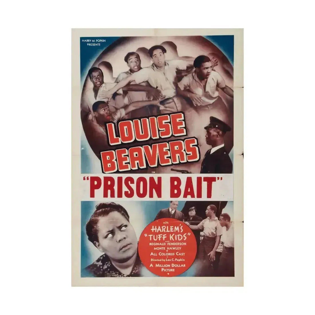 PRISON BAIT (REFORM SCHOOL) 1939 - Paper Movie Poster - The Sticker Space