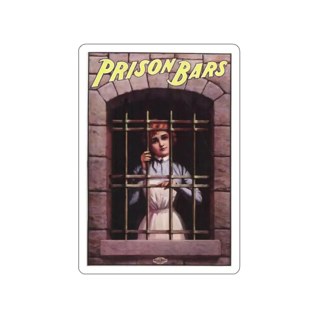PRISON BARS 1901 Movie Poster STICKER Vinyl Die-Cut Decal - The Sticker Space