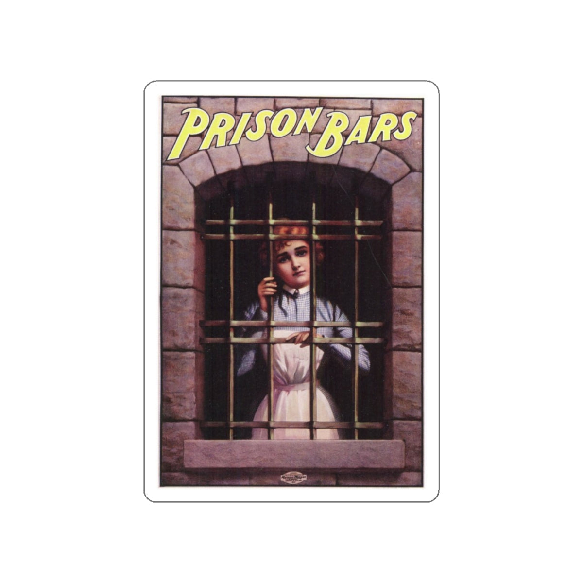 PRISON BARS 1901 Movie Poster STICKER Vinyl Die-Cut Decal-White-The Sticker Space