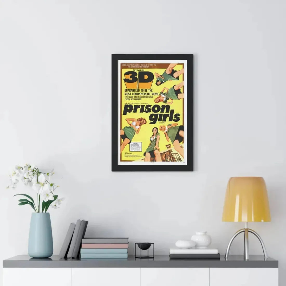 PRISON GIRLS 1972 - Framed Movie Poster - The Sticker Space